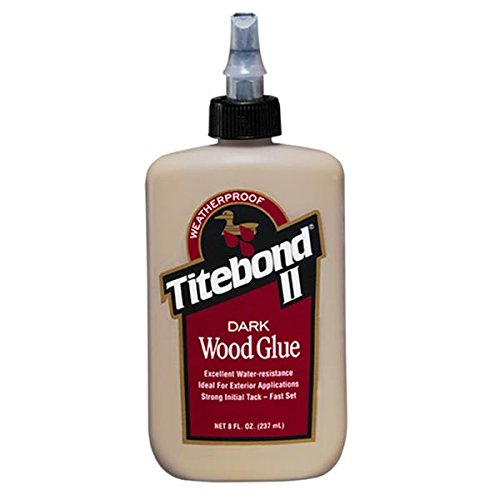 Product Cover Titebond 3703 Cross-Linking Polyvinyl Acetate Dark Wood Glue, 8 Oz, Bottle, Light, Liquid, Brown