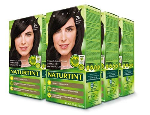 Product Cover Naturtint Permanent Hair Color, 2N Brown Black Color, Intense and Radiant - 6 Pack