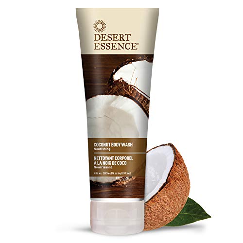 Product Cover Desert Essence Coconut Body Wash - 8 Fl Ounce - Pack of 2 - Nourishing Coconut Oil - Jojoba Oil - Skin Cleanser - Hydrating Body Wash - Vegan - No Gluten & Parabens - Cruelty-Free