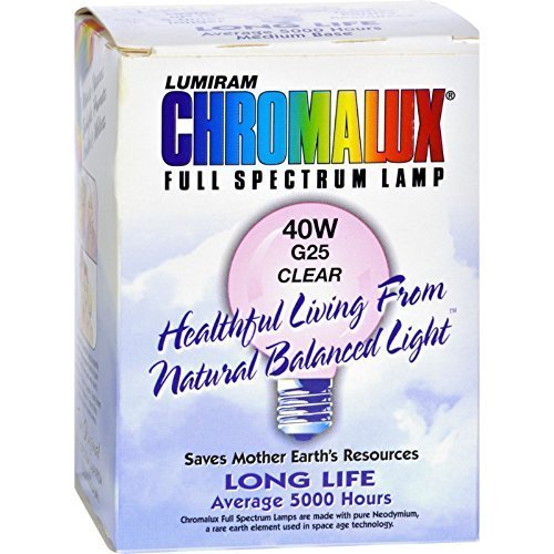 Product Cover Chromalux - Chromalux G25 40w Clear Lamp, 40w, 1 bulb