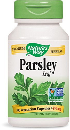 Product Cover Nature's Way Premium Herbal Parsley Leaf 900 mg, 100 Vegetarian Capsules, Pack of 2