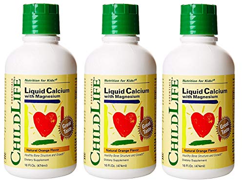 Product Cover ChildLife Essentials Liquid Calcium/Magnesium Natural Orange Flavor, 16 ounce (Pack of 3)