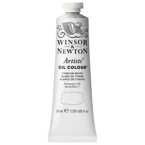 Product Cover Winsor & Newton, Titanium White Artists' Oil Colour Paint, 37ml Tube, 37-ml