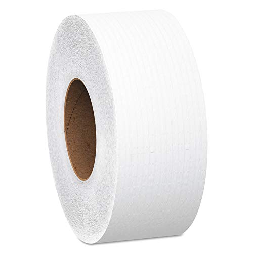 Product Cover Scott Essential Jumbo Roll JR. Commercial Toilet Paper (07805), 2-PLY, White, 12 Rolls / Case, 1000' / Roll