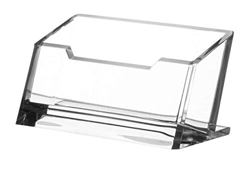 Product Cover Kantek Acrylic Business Card Holder, Fits 80 Business Cards, Clear, 4 x 1 7/8 x 2 Inches (AD30)
