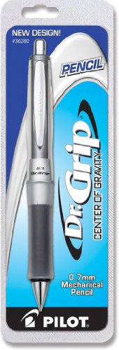 Product Cover Pilot Dr. Grip Center of Gravity 0.7mm Mechanical Pencil, Charcoal Gray Barrel, 1-Count (36280)