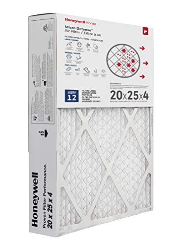 Product Cover Honeywell CF200A1016 MicroDefense AC Furnace Air Cleaner Filter, 4-Inch