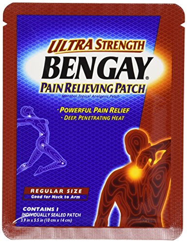 Product Cover Bengay Pain Relieving Patch, Ultra Strength, Regular Size, 5-Count Patches (Pack of 3)