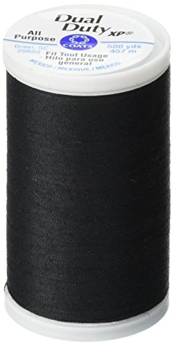 Product Cover Coats Thread & Zippers Dual Duty XP General Purpose Thread, 500-Yard, Black (S930-0900)