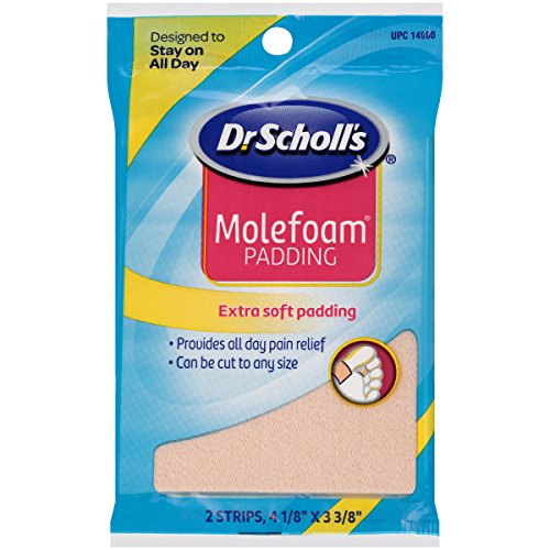 Product Cover Dr. Scholl's Molefoam Padding, 2 strips of 4 1/8