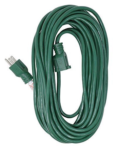 Product Cover Woods 0393 16/3 40-Foot Outdoor Extension Cord, Ideal for Holiday Decorations and Christmas Lights, Green