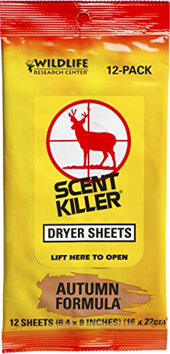 Product Cover Wildlife Research 580 Scent Killer Autumn Formula Dryer Sheets, 12 Sheets