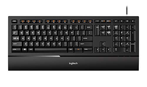 Product Cover Logitech Illuminated Ultrathin Keyboard K740 with Laser-etched Backlit Keyboard and Soft-touch Palm Rest