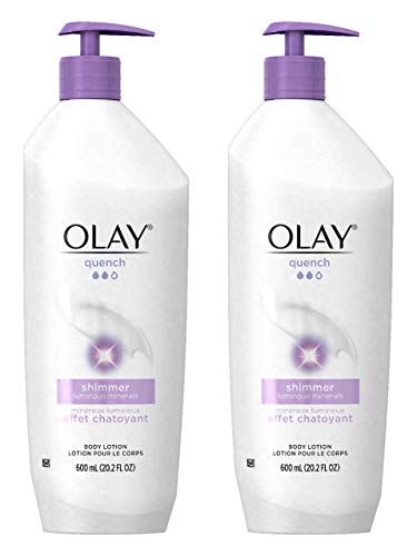 Product Cover Olay Quench Daily Lotion Plus Shimmer Body Lotion 20.2 Fl Oz (Pack of 2)
