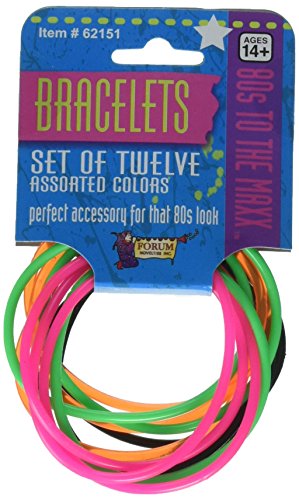 Product Cover Forum Novelties Inc. Forum Novelties 80's Color Rubber Bracelet Set