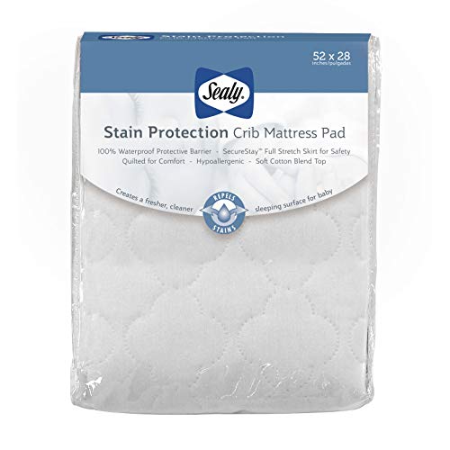 Product Cover Sealy Stain Protection Crib Mattress Pad