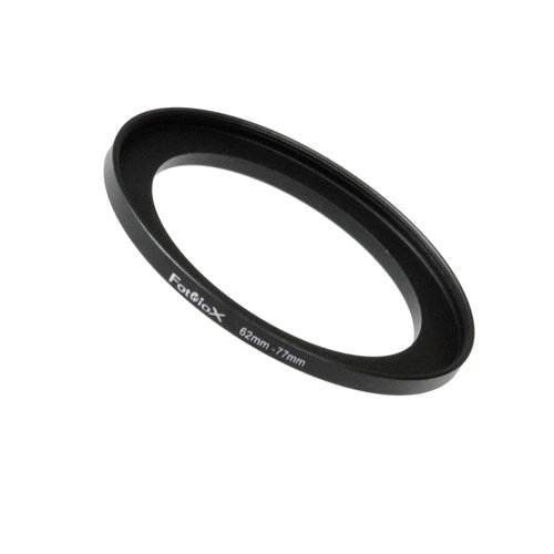 Product Cover Fotodiox Metal Step Up Ring, Anodized Black Metal 62mm-77mm, 62-77 mm