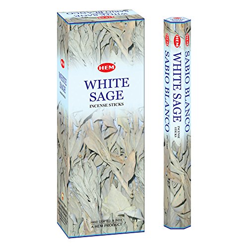 Product Cover HEM White Sage Tubes Incense, 20g, Box of Six