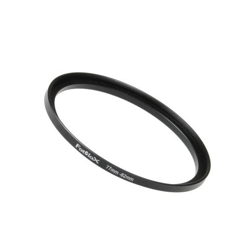 Product Cover Fotodiox Metal Step Up Ring, Anodized Black Metal 77mm-82mm