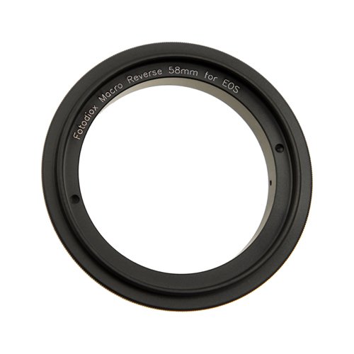 Product Cover Fotodiox Macro Reverse Ring Camera Mount Adapter for Canon EOS Camera with 58mm Filter Thread Lens