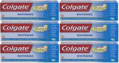 Product Cover Colgate Total Whitening Gel Toothpaste, 4.2 Ounce (Pack of 6)