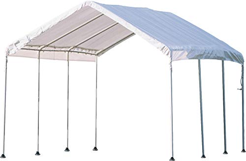 Product Cover ShelterLogic 10' x 20' MaxAP Canopy Series Compact Outdoor Easy to Assemble Steel Metal Frame Canopy with 50+ UPF Sun Protection and Waterproof Cover