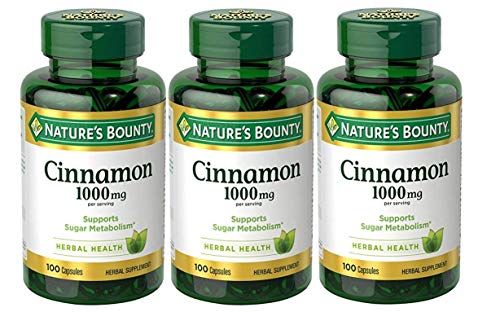 Product Cover Nature's Bounty Cinnamon 1000mg, 100 Capsules (Pack of 3)