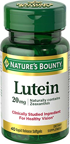 Product Cover Nature's Bounty Lutein 20 mg 40 Softgels (Pack of 2)