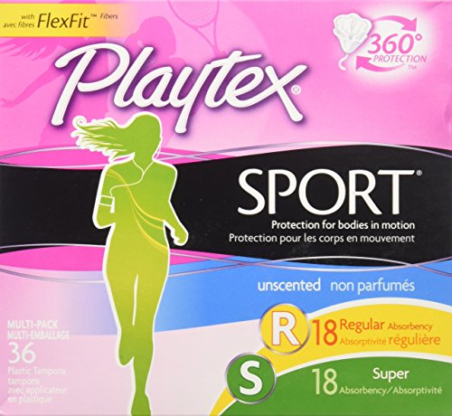 Product Cover Playtex Sport Tampon Multipack, Unscented, 36-count Box (Pack of 2)