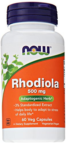 Product Cover Now Foods - Rhodiola Extract 500 Mg. 60 Vegetarian Capsules 53175