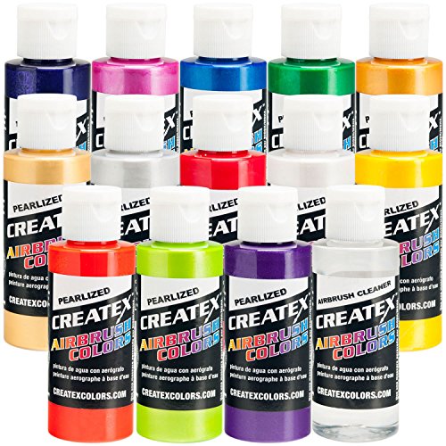 Product Cover 14 Pearlized/Pearl CREATEX AIRBRUSH PAINT COLORS SET