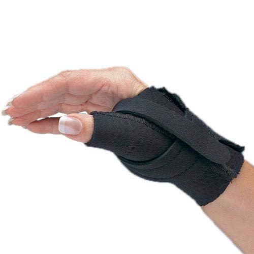 Product Cover Comfort Cool Thumb CMC Restriction Splint, Provides Direct Support for The Thumb CMC Joint While Allowing Full Finger Function, Left Hand, Medium Plus