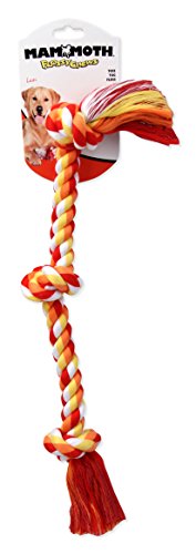 Product Cover Flossy Chews Cottonblend Color 3-Knot Rope Tug, Medium, 20-Inch