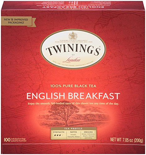 Product Cover Twinings of London English Breakfast Black Tea Bags, 100 Count (Pack of 1)