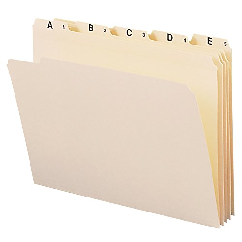 Product Cover Smead 11777 Indexed File Folders, 1/5 Cut, Indexed A-Z, Top Tab, Letter, Manila (Set of 25)