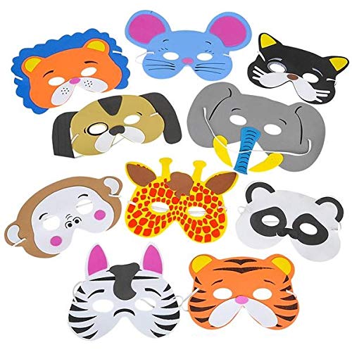 Product Cover Rhode Island Novelty Foam Animal Masks Assorted Designs One Dozen