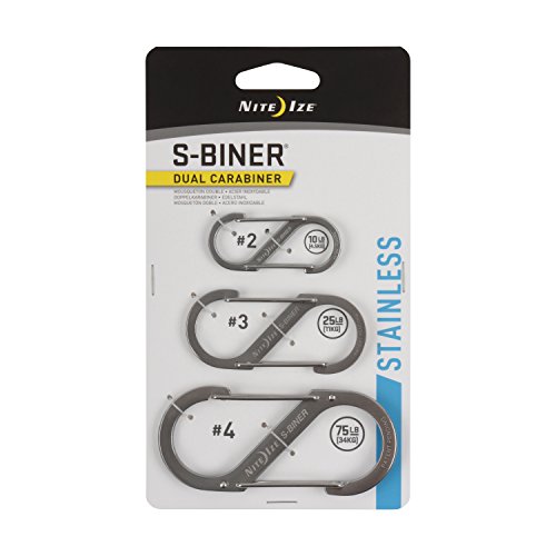 Product Cover Nite Ize SB234-03-11 S-Biner Carabiner, Assorted, Stainless