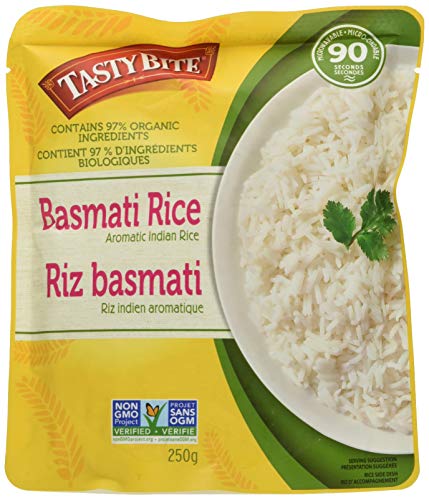 Product Cover Tasty Bite Organic Basmati Rice 8.8 Ounce (Pack of 6), Indian-Style Organic Basmati Rice, Fully Cooked, Ready to Serve, Microwaveable, Vegan Gluten-Free No Preservatives