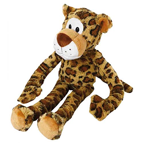 Product Cover Multipet Swingin Safari Leopard Plush Dog Toy with Extra Long Arms and Legs with Squeakers, 22-Inch