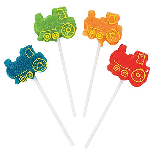 Product Cover Train Shaped Assorted Suckers 12ct - 12 Pieces