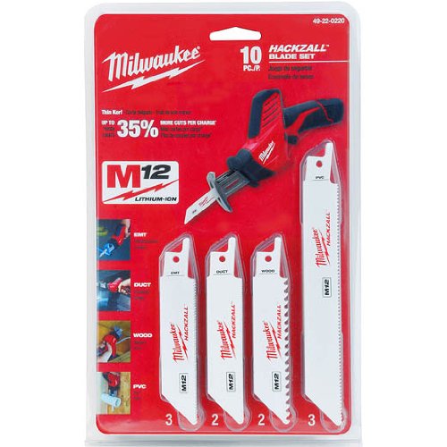 Product Cover Milwaukee, 49-22-0220, 3/4In W Hackzall(TM) Blade Set, 4