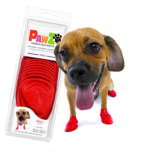 Product Cover Pawz Dog Boots | Dog Paw Protection with Dog Rubber Booties | Dog Booties for Winter, Rain and Pavement Heat | Waterproof Dog Shoes for Clean Paws | Paw Friction for Dogs | Dog Shoes