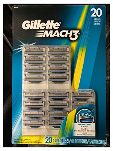 Product Cover Gillette Mach3 Cartridges, 20 Count