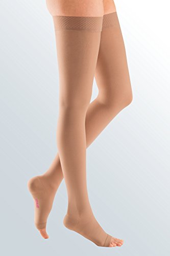 Product Cover mediven plus, 20-30 mmHg, Thigh High w/Silicone Topband, Open Toe