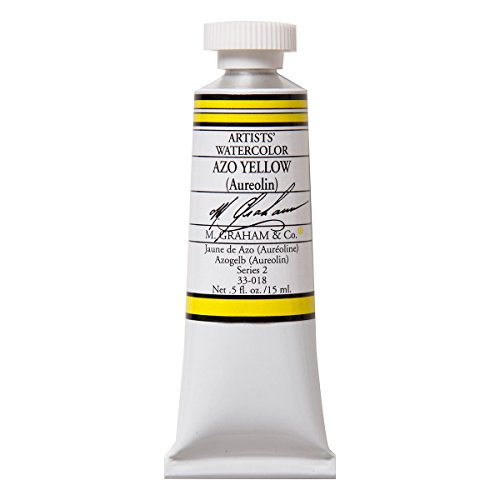 Product Cover M. Graham 1/2-Ounce Tube Watercolor Paint, AZO Yellow (33-018)