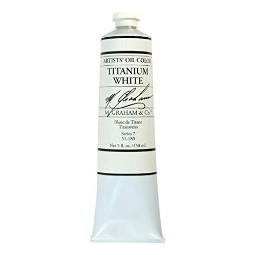 Product Cover M. Graham Artist Oil Paint Titanium White 5oz Tube