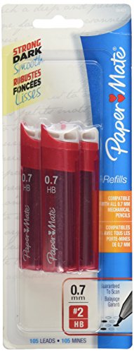 Product Cover Paper Mate 66401PP 0.7mm Mechanical Pencil Lead Refills, 105 Refills