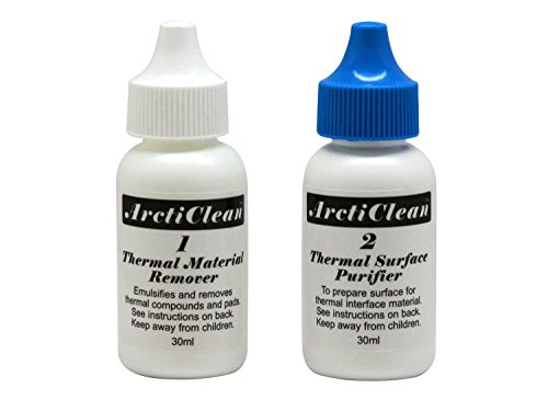 Product Cover ArctiClean 60ml Kit 1 & 2 Thermal Grease Paste Compound Remover and Purifier