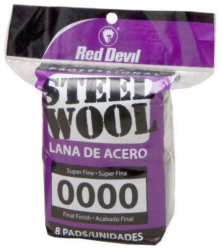 Product Cover Red Devil 0320 Steel Wool, 0000 Super Fine, 8 Pads