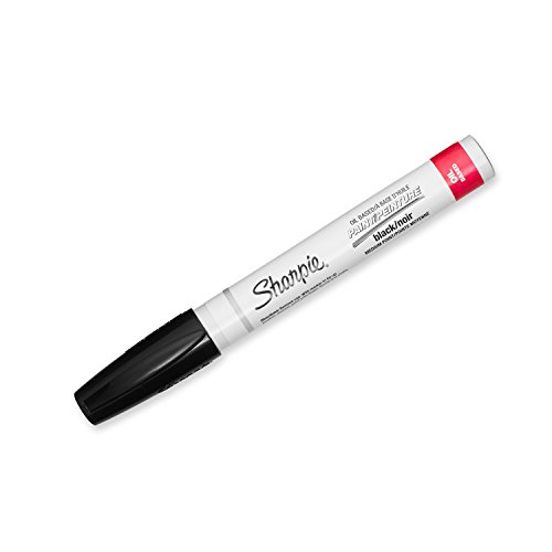 Product Cover Sharpie Oil-Based Paint Marker, Medium Point, Black, 1 Count - Great for Rock Painting